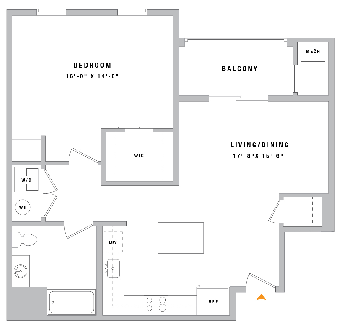1B2 floor plan